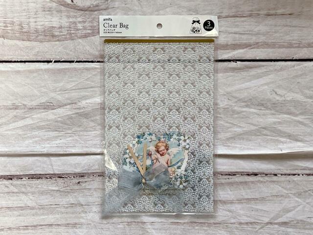 クリアバッグ L 3P ロマンティックファンタジー リボン＆タイ付／税込110円
