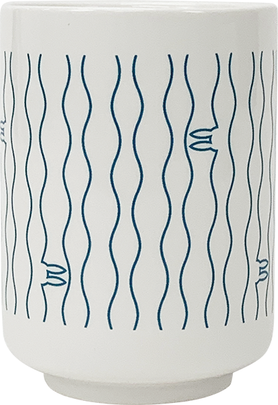 「湯呑み」＜サイズ：直径70×100mm＞【【なか卯】3,000円分お食事券付き！うさぎ柄の巾着バッグに入った「なか卯の福袋」販売決定！】