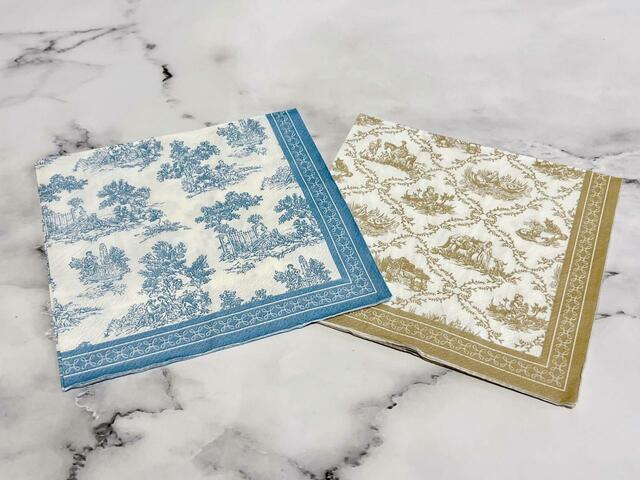 【Seria(セリア)】ブルーとベージュを並べて使っても素敵!