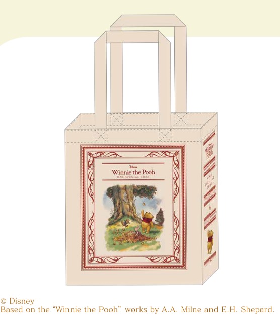 スクエアトートバッグ ピクチャーブック プーさん4,400円 【展覧会限定】