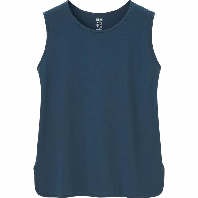 【UNIQLO（ユニクロ） × Theory（セオリー） コラボレーション第二弾】エアリズムクルーネックTシャツ（ノースリーブ）