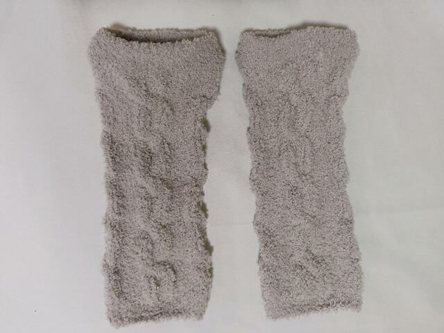 ふわふわした肌触りのいいレッグウォーマー