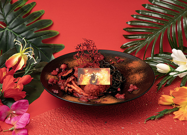 「画眉丸　忍法“火法師”麺」＜1,300円（税込1,430円）＞【地獄楽カフェ】