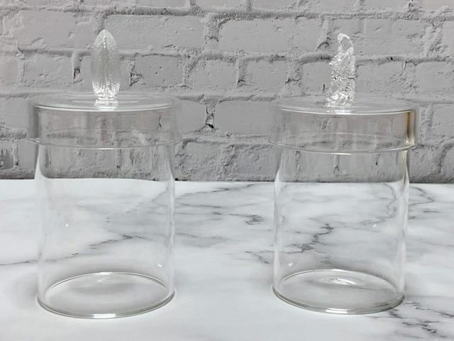 【ナチュラルキッチン】ガラス蓋付きケースシェル・ガラス蓋付きケーススターフィッシュ／各税込330円