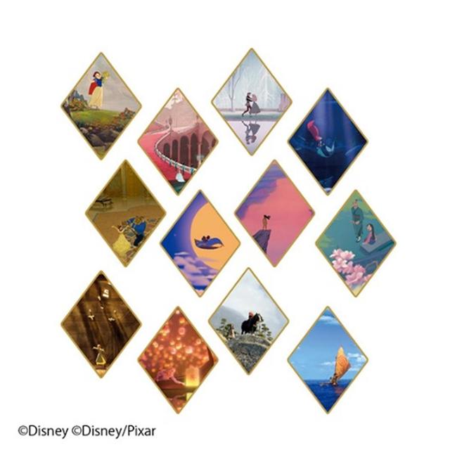 【ディズニープリンセス展】ひし形ポストカード 各 220 円