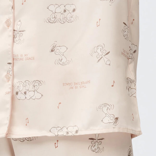 サテンパジャマ(長袖&ロングパンツ)Peanuts ¥2,990