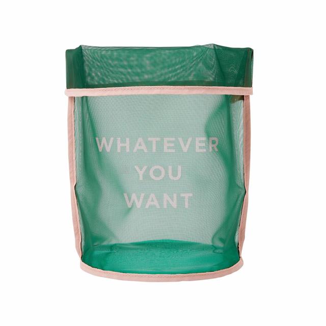 【Francfranc（フランフラン）】クラルテ メッシュバスケット グリーン Mサイズ