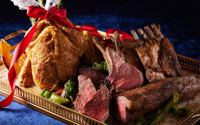 「クリスマス限定ブッフェ」<期間:2025年12月20日・21日・24日・25日>【「高知の真鯛の藁焼き」や「クリスマスメニュー」も登場!浅草ビューホテルで約100種類の多彩な料理と絶景を味わうブッフェ!】