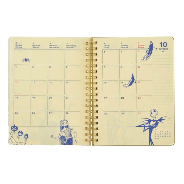 【デルフォニックス】ティム・バートン ナイトメアー・ビフォア・クリスマス Rollbahn Diary L 手帳・スケジュール帳 CALENDAR & ORGANIZER 2027 2,400円