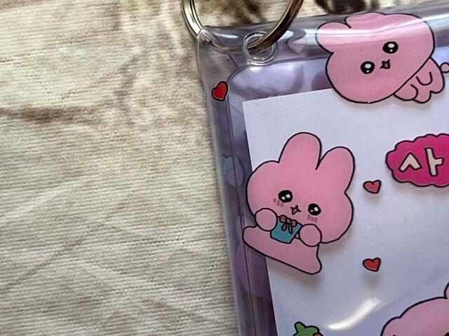 パープルのクリア素材がキュート！