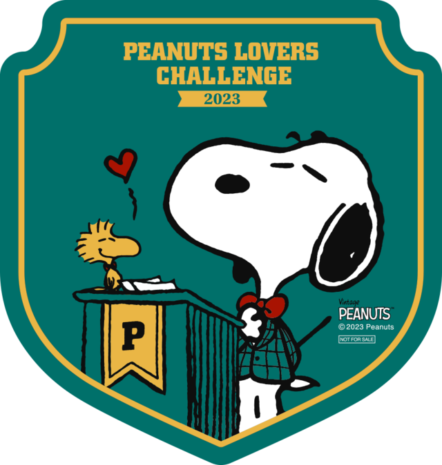 『PEANUTS LOVERS CHALLENGE 2023』早割申し込み特典として限定ステッカー