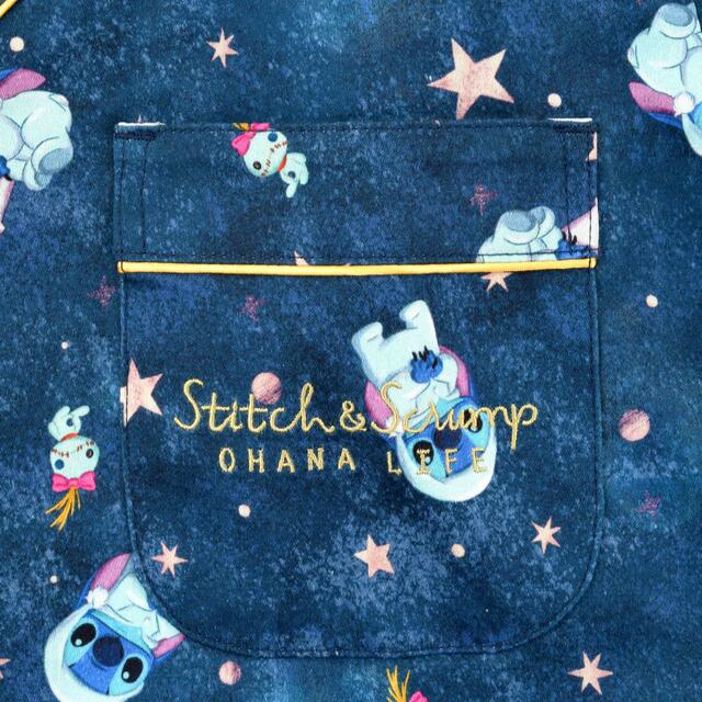 スティッチ&スクランプ 半袖パジャマ ブルー L Disney Stitch&Scramp OHANA LIFE 6,930円