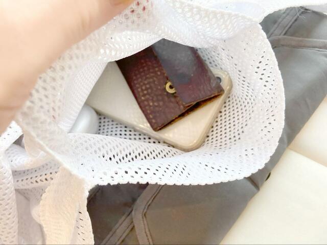 【CITEN　メッシュ＆クリア ロゴ トートバッグ】細々した荷物も散らばることなくスッキリ収納できます♪