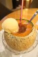 【BEB5土浦】メロンまるごとクリームソーダ　赤肉タイプのほうがまろやかな感じがしました