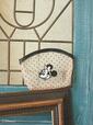 ドットメッシュポーチ ¥4,200|Maison de FLEUR「Mickey Mouse&Minnie Mouse/レトロフェイスアートシリーズ」