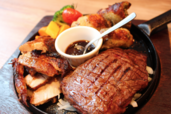 1ポンドグリルステーキコンボ