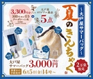 「​​​大戸屋サマーバッグ 夏のきんちゃく」＜期間：2026年6月5日〜＞【大戸屋の夏福袋が新登場！3,300円分のクーポン付き「大戸屋サマーバッグ 夏のきんちゃく」は、2026年6月5日よりWEB予約受付スタート！】