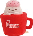 【ミスタードーナツ×すみっコぐらし】「【ミスタードーナツ×すみっコぐらし】「てのりぬいぐるみ」のカップはほかのぬいぐるみと組み合わせても◎