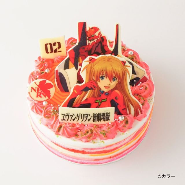 「エヴァンゲリオン」式波・アスカ・ラングレー オリジナルケーキ ￥6,300 税込