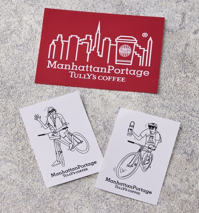 「同封のステッカー」【「タリーズコーヒー×マンハッタンポーテージ」コラボレーションアイテムが新登場】
