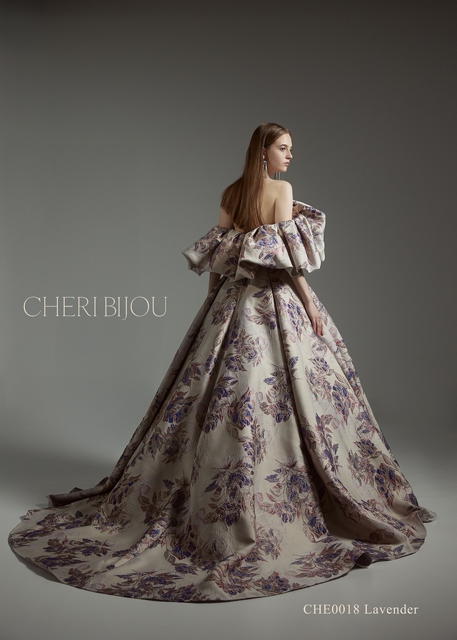 【クラウディア】CHERI BIJOU(シェリービジュー)新作ウェディングドレス|CHE0018_Lavender