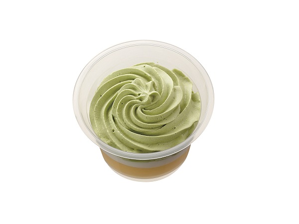 抹茶クリームたっぷりプリン