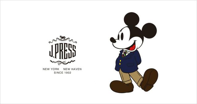 J.PRESS「ミッキーマウス」カプセルコレクション