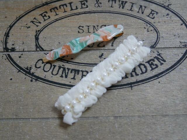 【しまむら】2Pマーブルヘアピン:429円(税込)