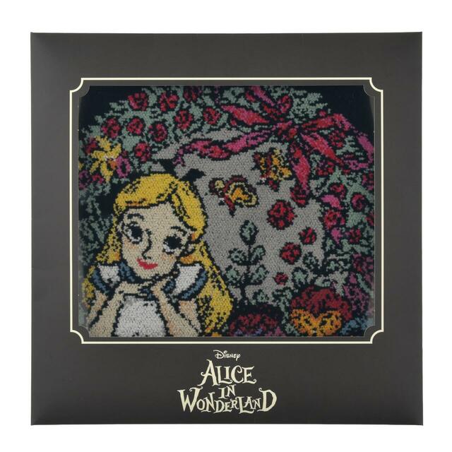 アリス、ものいう花、パンとバターフライ ミニタオル シェニール織 DISNEY ALICE IN WONDERLAND 75TH ANNIVERSARY 2,000円