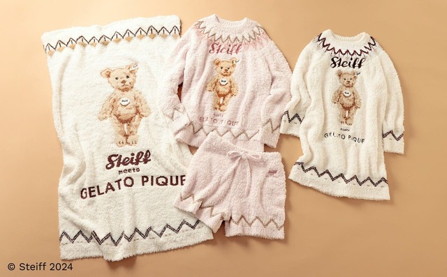 【gelato pique×シュタイフ】GELATO PIQUE CHRISTMAS GIFT MARKET 2024・CHRISTMAS LIMITED SHOP（銀座三越店、JR名古屋タカシマヤ店、福岡パルコ店、うすい百貨店）限定アイテム