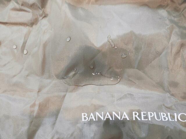 水を弾いた様子