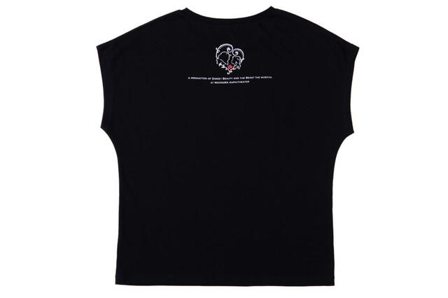 レディスTシャツ 3,900円｜サイズ：W480㎜×H600㎜（レディスMサイズ）｜劇団四季 ディズニーミュージカル『美女と野獣』東京ディズニーリゾート内舞浜アンフィシアター公演オリジナルグッズ