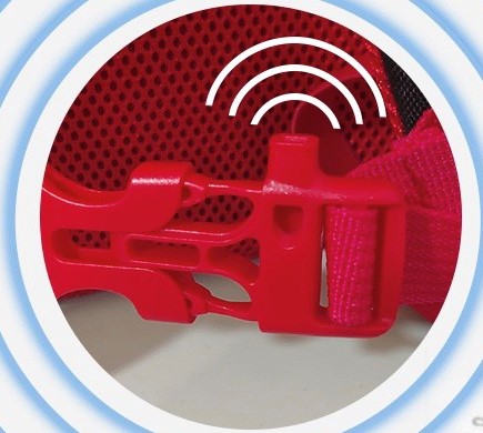 バックルが笛になっています！