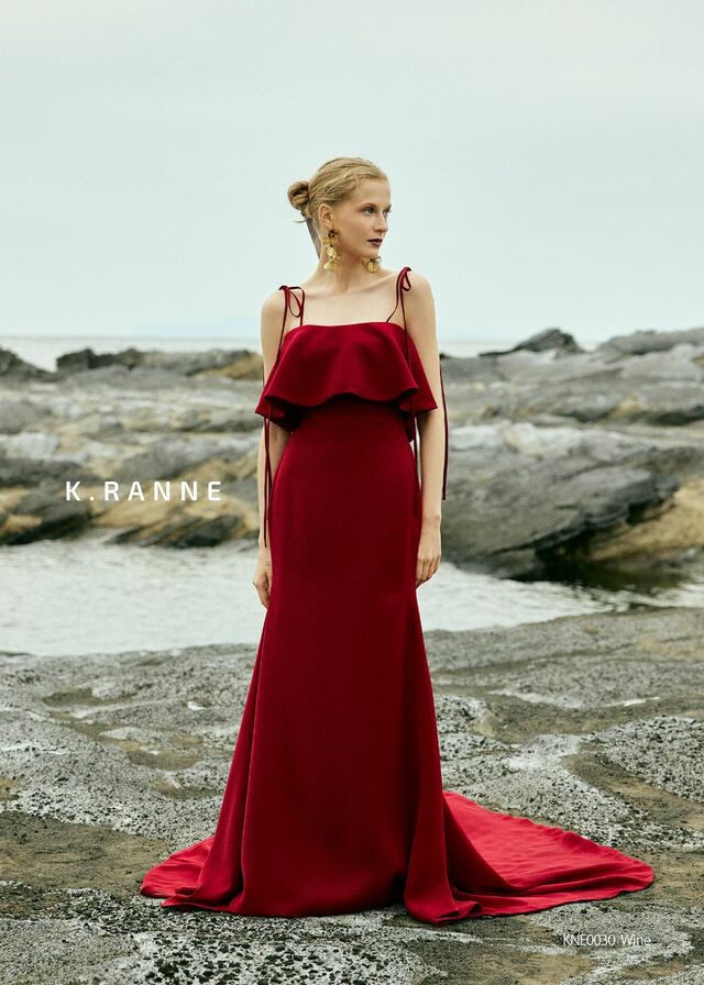 「K.RANNE-クランネ-」新作ウェディングドレス KNE0030_Wine