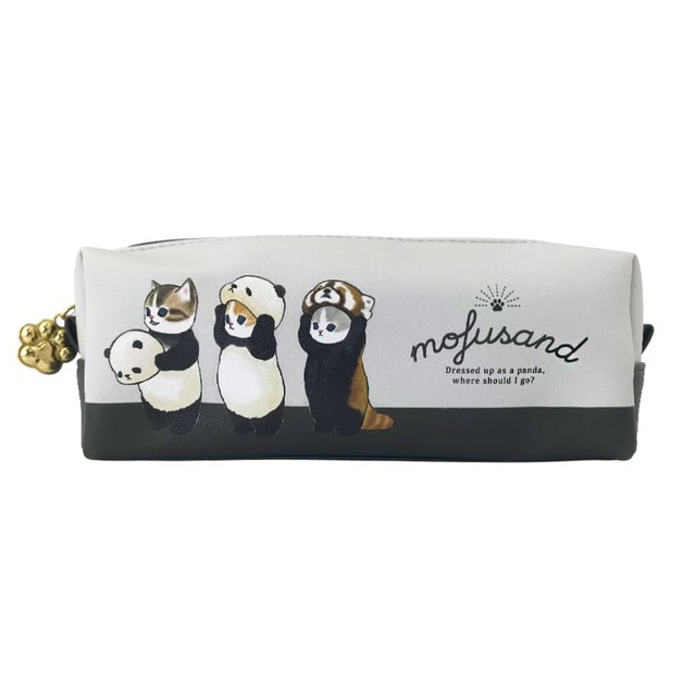 【モフサンド】長角ポーチ　1,320円（税込）パンダにゃん 前面