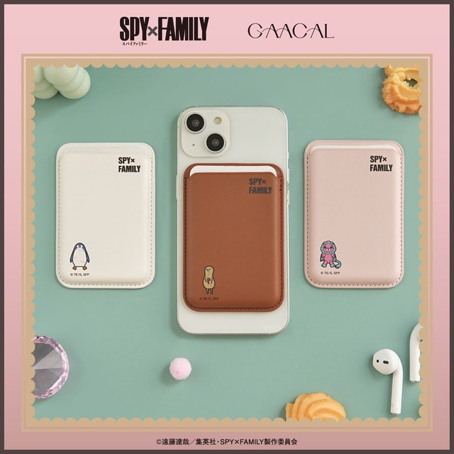 【GAACAL『SPY×FAMILY』コラボ】「TVアニメ『SPY×FAMILY』 GAACAL MagSafe対応 カードケース(全3種)」2,600円