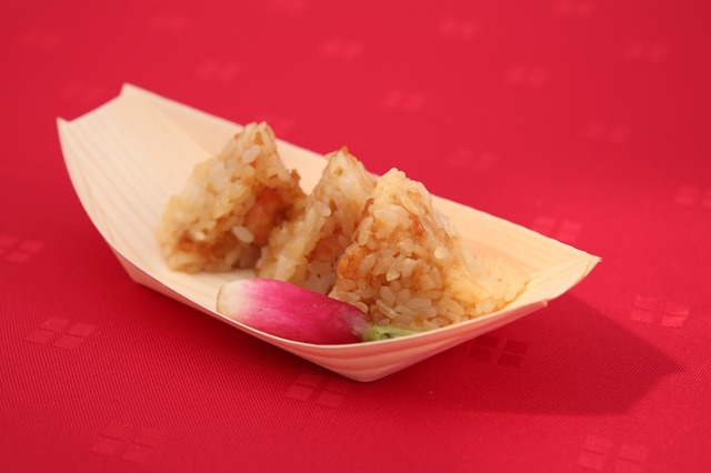 てんぷら はやし『名物 海老と帆立の天むす』