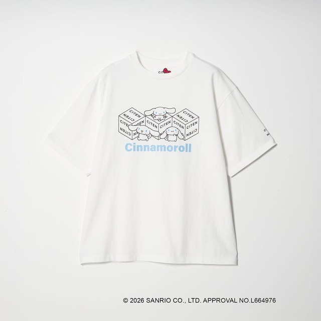 【サンリオキャラクターズ×CITEN】「Tシャツ」4,950円／シナモロール