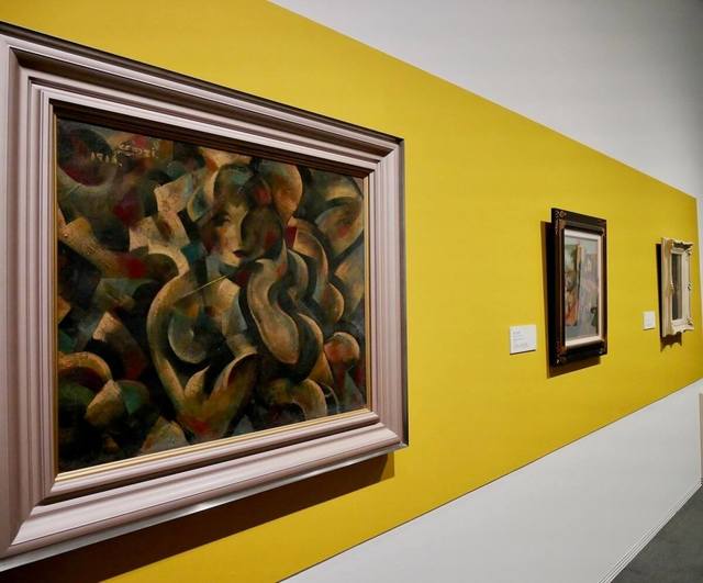 東郷青児《パラソルさせる女》1916年　SOMPO美術館（寄託：一般財団法人 陽山美術館）