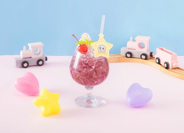 ●バブルソーダ：1,090円（税込）さっぱりしたもも風味のブルーハワイソーダ☆