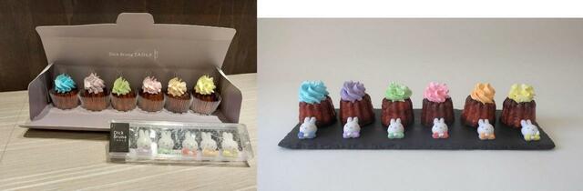 カラフルクリームカヌレ&ミッフィーシュガーセット テイクアウトのみ ¥3,780(税込) ※1日10セット限定【ディック・ブルーナ テーブルPOP-UP SHOP in 渋谷】