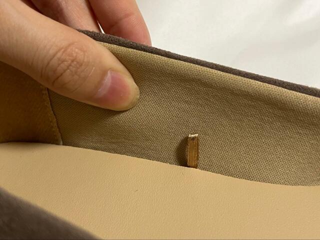 【GU スクエアフラットシューズ】内側の側面にもクッション性があるのが嬉しい