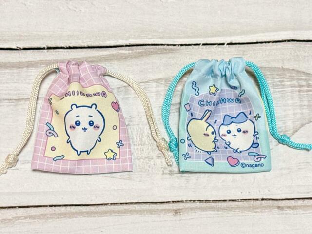 【ちいかわ DAISO限定デザイン】「プチ巾着 ちいかわ」各税込110円