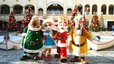 クリスマスコスチュームのキャラクター。左から、モルサ、ルナ、ガトー、ピート。