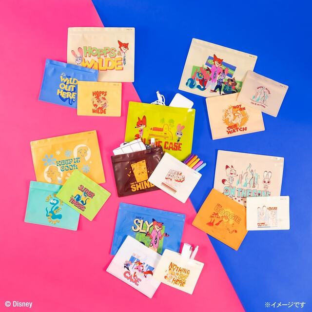 J賞：ジッパーバッグセット｜Happyくじ『ズートピア2』