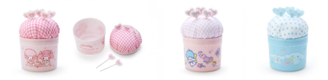 　ピンクッション小物入れ（全3種）各1,760円