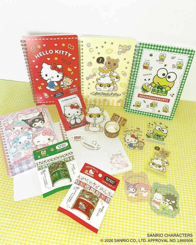 【サンキューマート×サンリオ新作文具】ハローキティやシナモロールをはじめ、コロコロクリリンや、けろけろけろっぴなど全8キャラが登場！