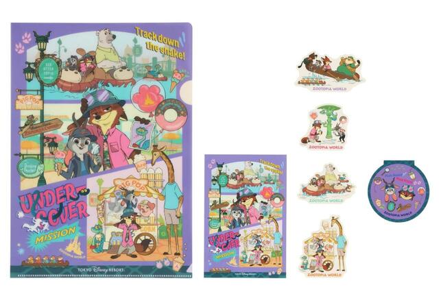 ステーショナリーセット 1,500円|東京ディズニーリゾート『ズートピア2』グッズ|販売店舗:東京ディズニーランド「グランドエンポーリアム」、東京ディズニーシー「スチームボート・ミッキーズ」|発売日:2025年11月26日(水)