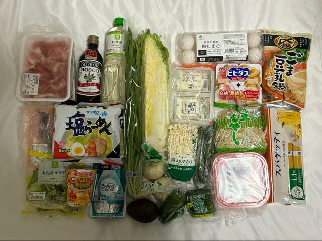 【モンベル タフトートM】まとめ買いした1週間分の食材が入りました
