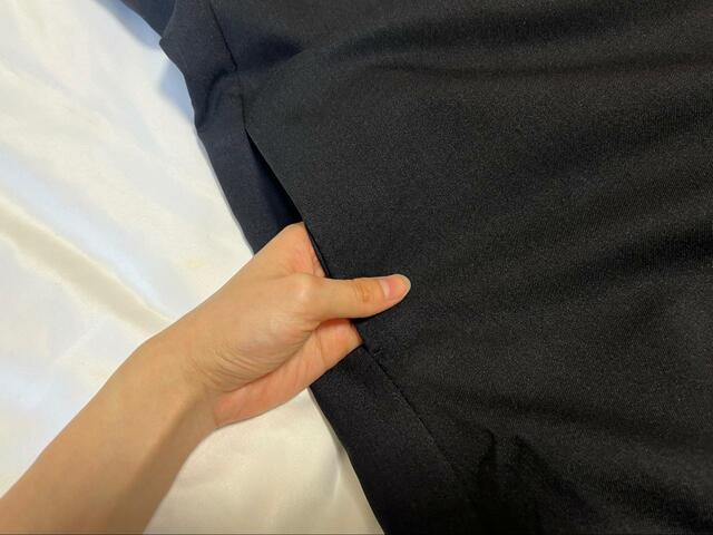 【GU フレアキャミソールワンピース】ポケットも付いていて便利！